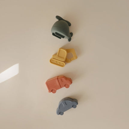 Mushie Badspeelgoed Voertuigen 4St koop je bij Babywinkel