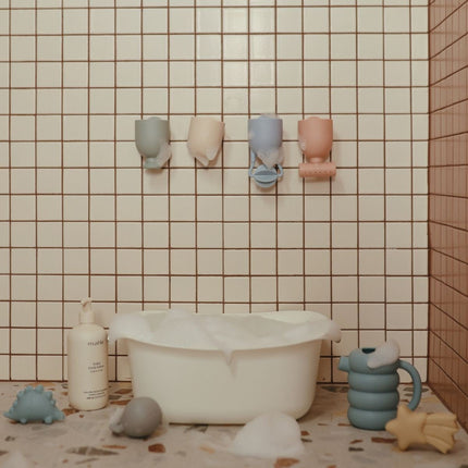 Mushie Badspeelgoed Trechters Gekleurd 4St koop je bij Babywinkel