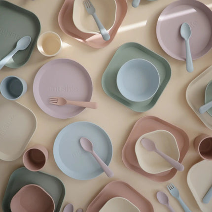 Mushie Bestekset Blush 2 - delig koop je bij Babywinkel