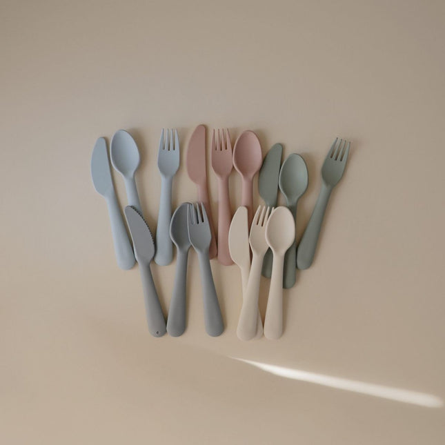 Mushie Baby Bestekset Cloud koop je bij Babywinkel