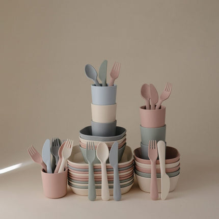 Mushie Baby Bestekset Sage koop je bij Babywinkel