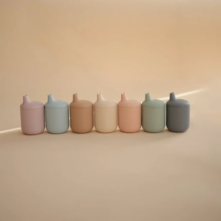 Mushie Drinkbeker Met Tuit Cambridge Blue koop je bij Babywinkel