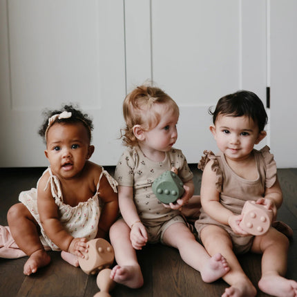 Mushie Educatief Speelgoed Dobbelstenen Blush/Shifting Sands 2st koop je bij Babywinkel