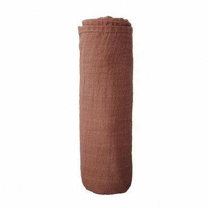 Mushie Hydrofiele Doek Cognac XL koop je bij Babywinkel
