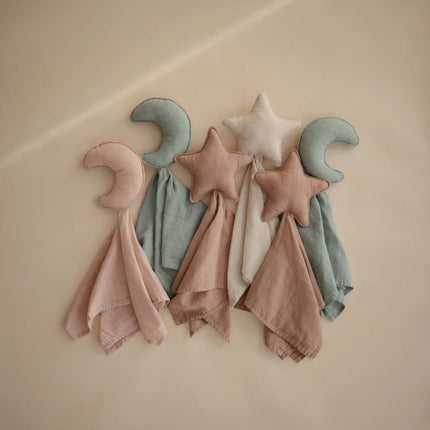Mushie Knuffeldoekje Lovey Moon Roman Green koop je bij Babywinkel