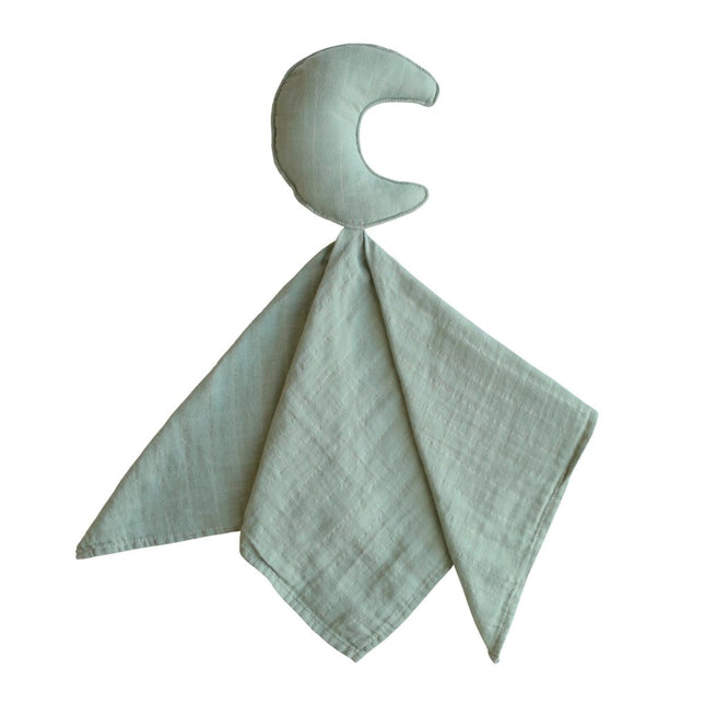 Mushie Knuffeldoekje Lovey Moon Roman Green koop je bij Babywinkel