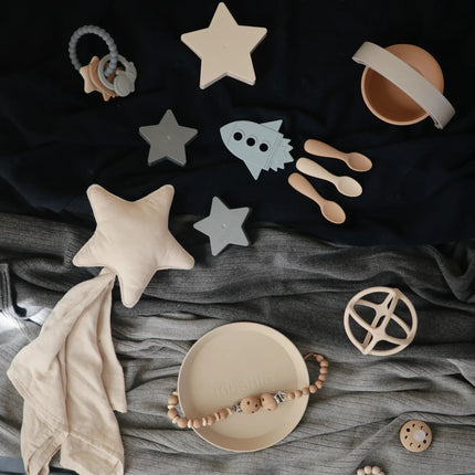 Mushie Knuffeldoekje Lovey Star Fog koop je bij Babywinkel