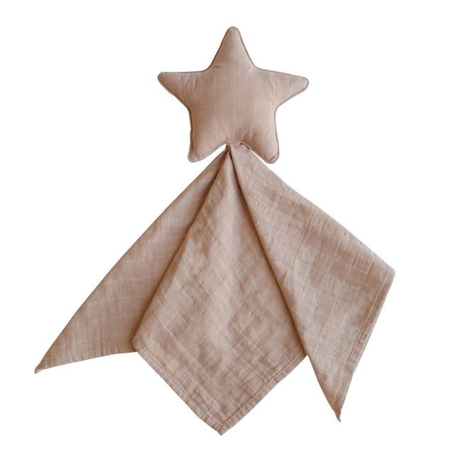 Mushie Knuffeldoekje Lovey Star Natural koop je bij Babywinkel