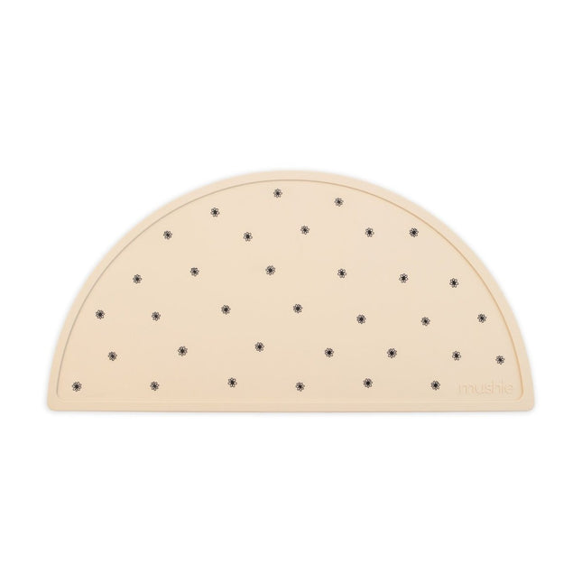 Mushie Placemat Black Daisy koop je bij Babywinkel