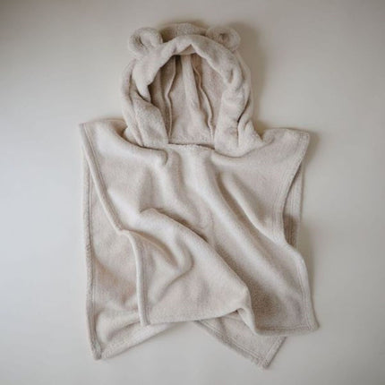 Mushie Badponcho Bear Fog koop je bij Babywinkel