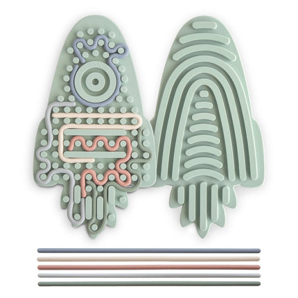 Mushie Sensorisch Speelgoed Siliconen Rocket koop je bij Babywinkel