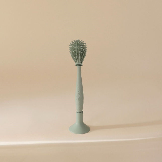 Mushie Flessenborstel Silicone Cambridge Blue koop je bij Babywinkel
