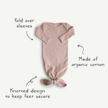 Mushie Slaapzak Baby Mustard Melange koop je bij Babywinkel