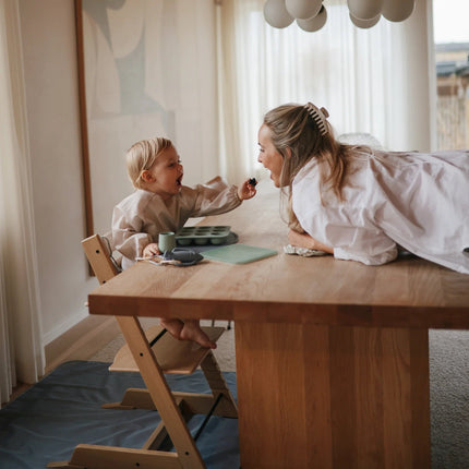 Mushie Slabbetje Lange Mouwen Fog koop je bij Babywinkel