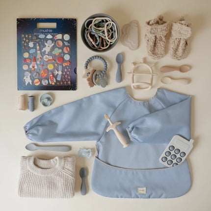 Mushie Slabbetje Lange Mouwen Tradewinds koop je bij Babywinkel