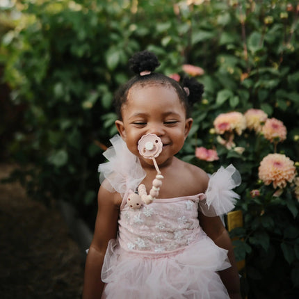 Mushie Speenkoord Luna Blush koop je bij Babywinkel