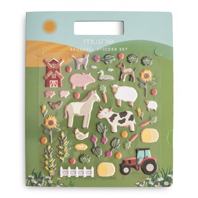 Mushie Stickerboek Farm koop je bij Babywinkel
