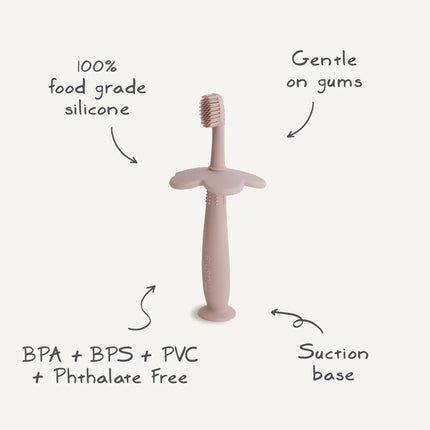 Mushie Tandenborstel Blush koop je bij Babywinkel