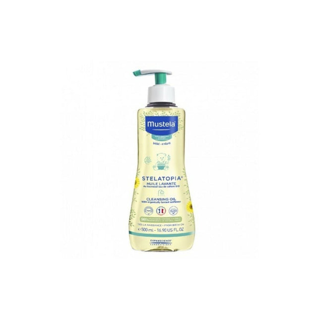 Mustela Badolie Baby Reinigend 500ml koop je bij Babywinkel