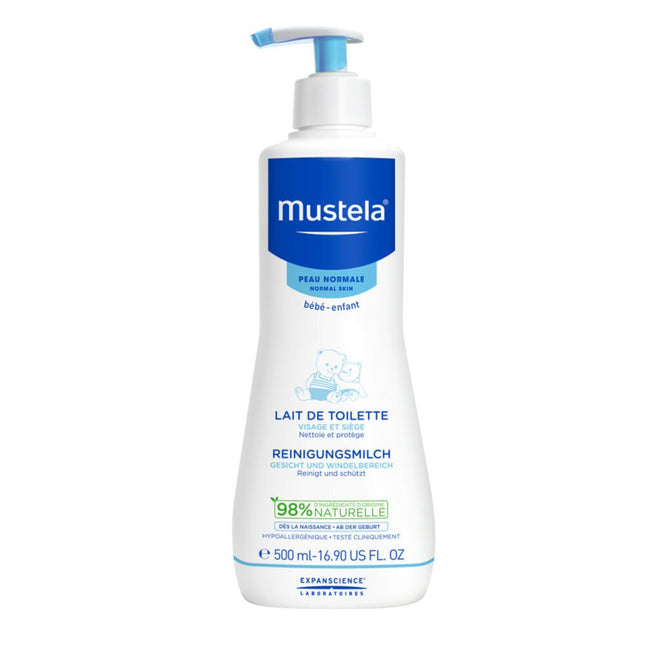 Mustela Reinigingsmelk 500ml koop je bij Babywinkel