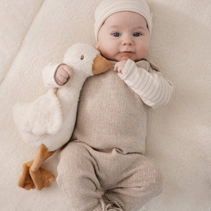 Little Dutch Babymutsje Soft Beige Stripe koop je bij Babywinkel