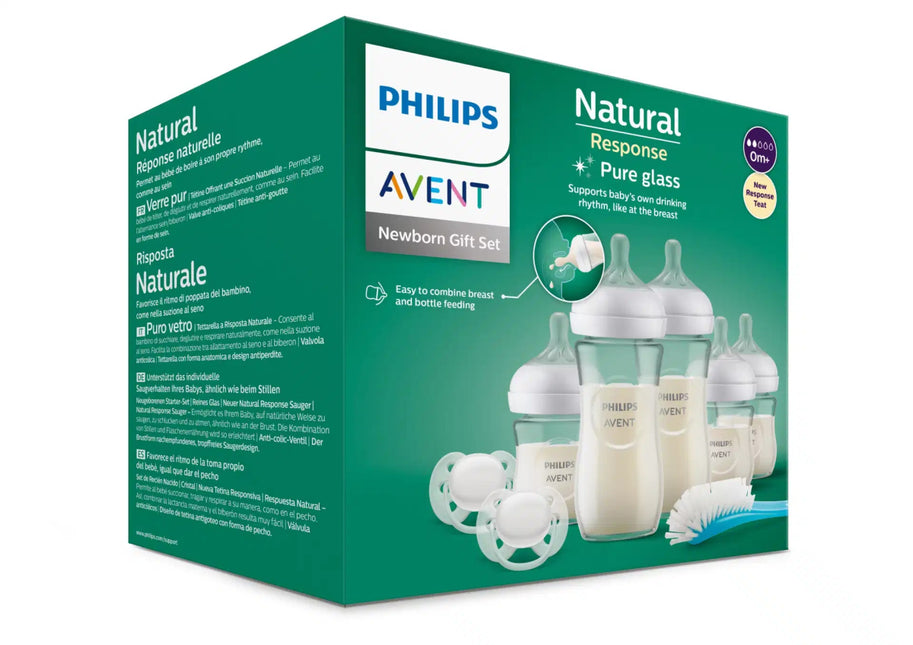 Philips Avent Babyfles Natural 3.0 Starterset 5X Fles Glas koop je bij Babywinkel