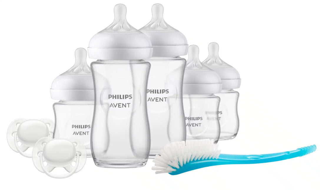 Philips Avent Babyfles Natural 3.0 Starterset 5X Fles Glas koop je bij Babywinkel