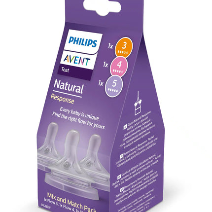 Philips Avent Flesspeen Natural 3.0 Zuigspeen - Muti Size Pack koop je bij Babywinkel