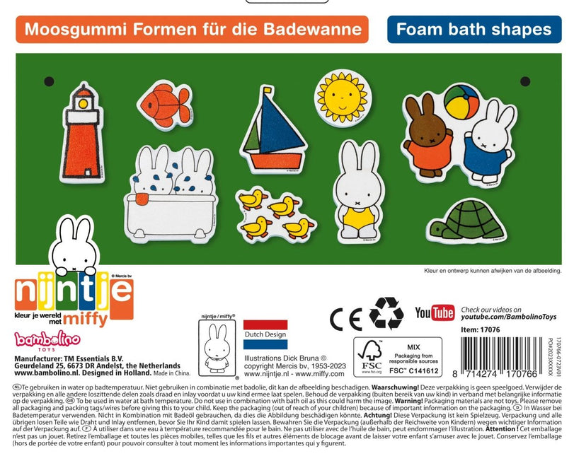 Nijntje Badspeelgoed Foam Figuren koop je bij Babywinkel