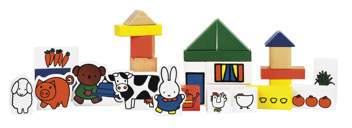 Nijntje Houten Blokken Boederij koop je bij Babywinkel