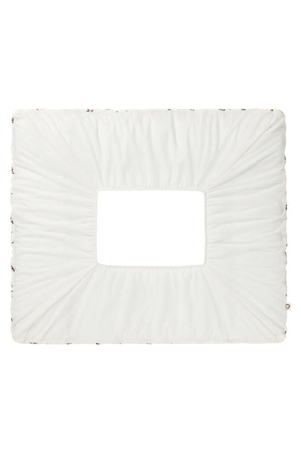 Noppies Aankleedkussenhoes Badstof Bloeiend Klavertje Jet Stream koop je bij Babywinkel