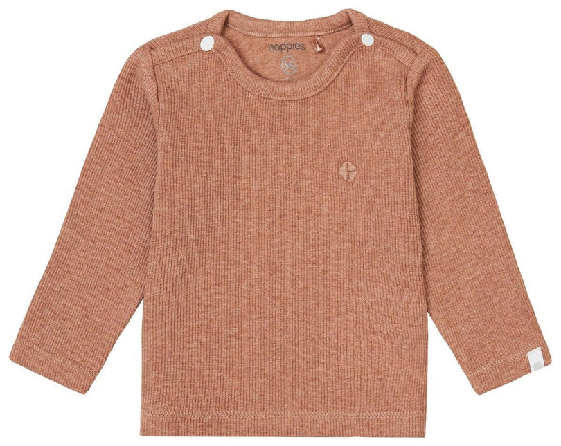 Noppies Baby Shirt Natal Cafe Au Lait Melange koop je bij Babywinkel