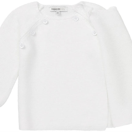 Noppies Baby Vestje Pino White koop je bij Babywinkel