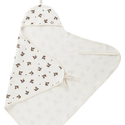 Noppies Badcape Baby Wikkelbaar Blooming Clover Badstof Jet Stream koop je bij Babywinkel