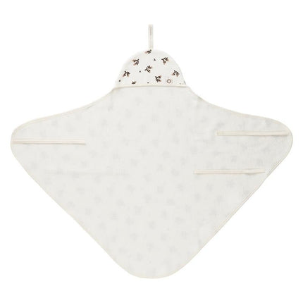 Noppies Badcape Baby Wikkelbaar Blooming Clover Badstof Jet Stream koop je bij Babywinkel