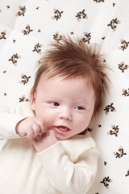 Noppies Boxkleed Badstof Klavertje Omkeerbaar Indian Tan koop je bij Babywinkel