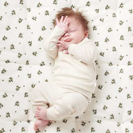 Noppies Boxkleed Badstof Klavertje Omkeerbaar Puritan Gray koop je bij Babywinkel