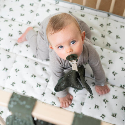 Noppies Boxkleed Badstof Klavertje Omkeerbaar Puritan Gray koop je bij Babywinkel