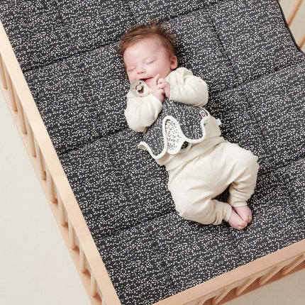 Noppies Fancy Dot jersey boxkleed omkeerbaar Forged Iron 100x135cm koop je bij Babywinkel