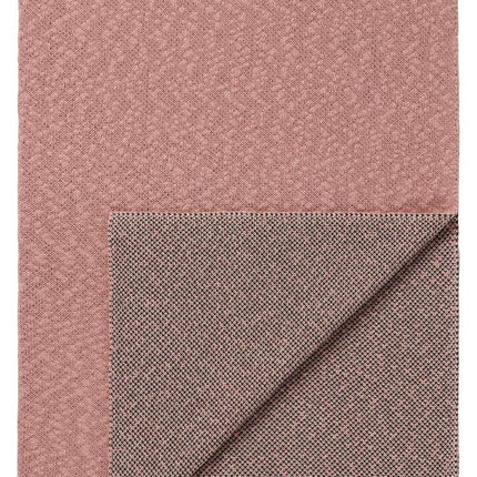 Noppies Gemeleerd gebreid omkeerbaar wiegdekentje Misty Rose 100x140cm koop je bij Babywinkel