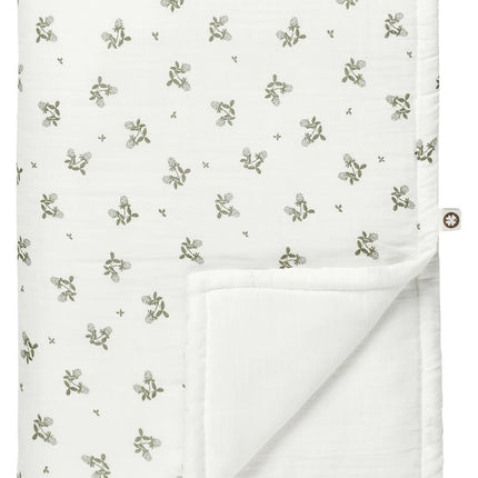 Noppies Wiegdeken Clover Mousseline Omkeerbaar Beetle 75x100cm koop je bij Babywinkel