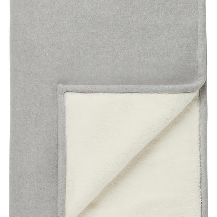 Noppies Wiegdeken Fleece Omkeerbaar Grey Melange koop je bij Babywinkel