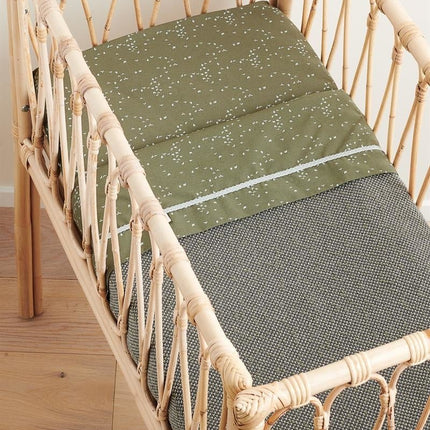 Noppies Wiegdeken Gebreid Omkeerbaar Oxford Tan koop je bij Babywinkel