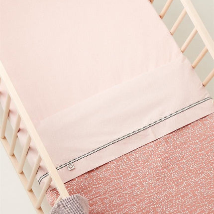 Noppies Wieglaken Tiny Dot Popeline 2 - Weg Misty Rose koop je bij Babywinkel