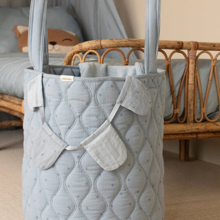 Little Dutch Opbergmand Pure Denim Blue Groot koop je bij Babywinkel