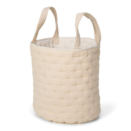Little Dutch Opbergmand Pure Soft Beige Stripe Groot koop je bij Babywinkel