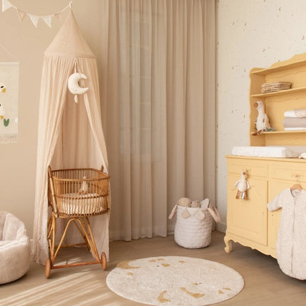 Little Dutch Opbergmand Pure Soft Beige Stripe Groot koop je bij Babywinkel