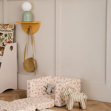 Opvouwbare fauteuil met stippen koop je bij Babywinkel
