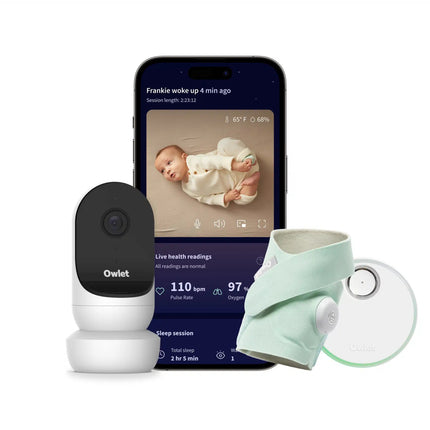 Owlet Babyfoon Dream Sock & Cam 2 Bundel - Mint koop je bij Babywinkel