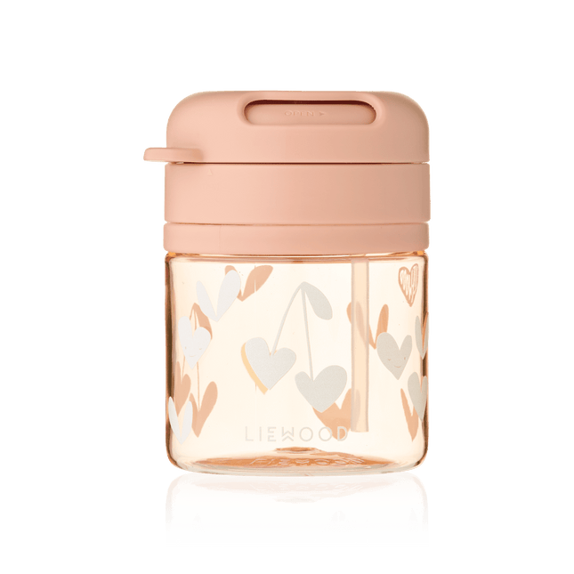 Pavia Tritan - beker met rietje 280 ml Sweethearts / Pale tuscany koop je bij Babywinkel